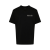 t-shirt coton noir logo imprimé poitrine