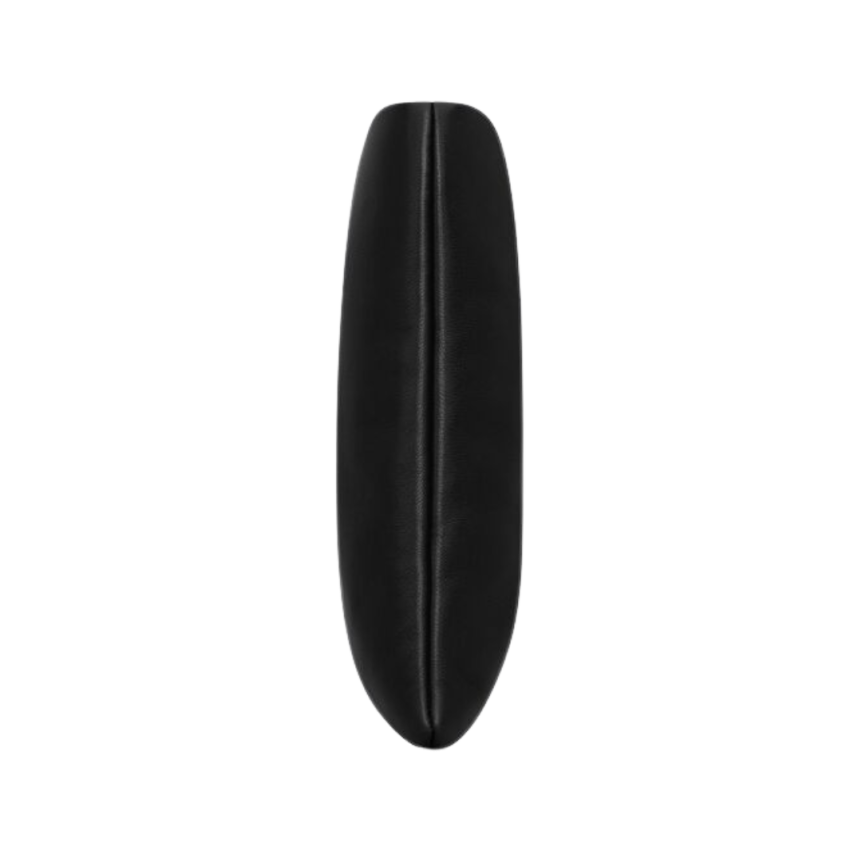 Grande pochette SAINT LAURENT cuir agneau noir effet coussin