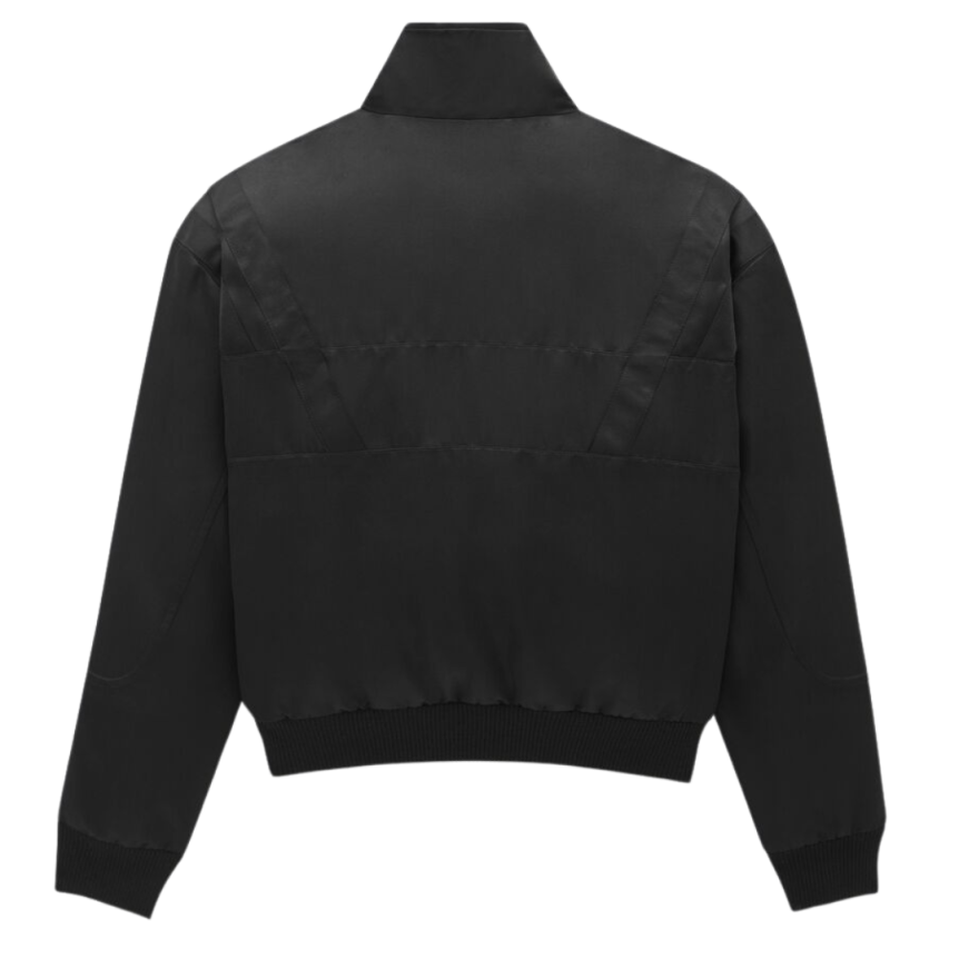 Blouson Teddy SAINT LAURENT bomber satin noir broderie Saint Laurent
