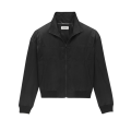 Blouson Teddy bomber satin noir broderie Saint Laurent