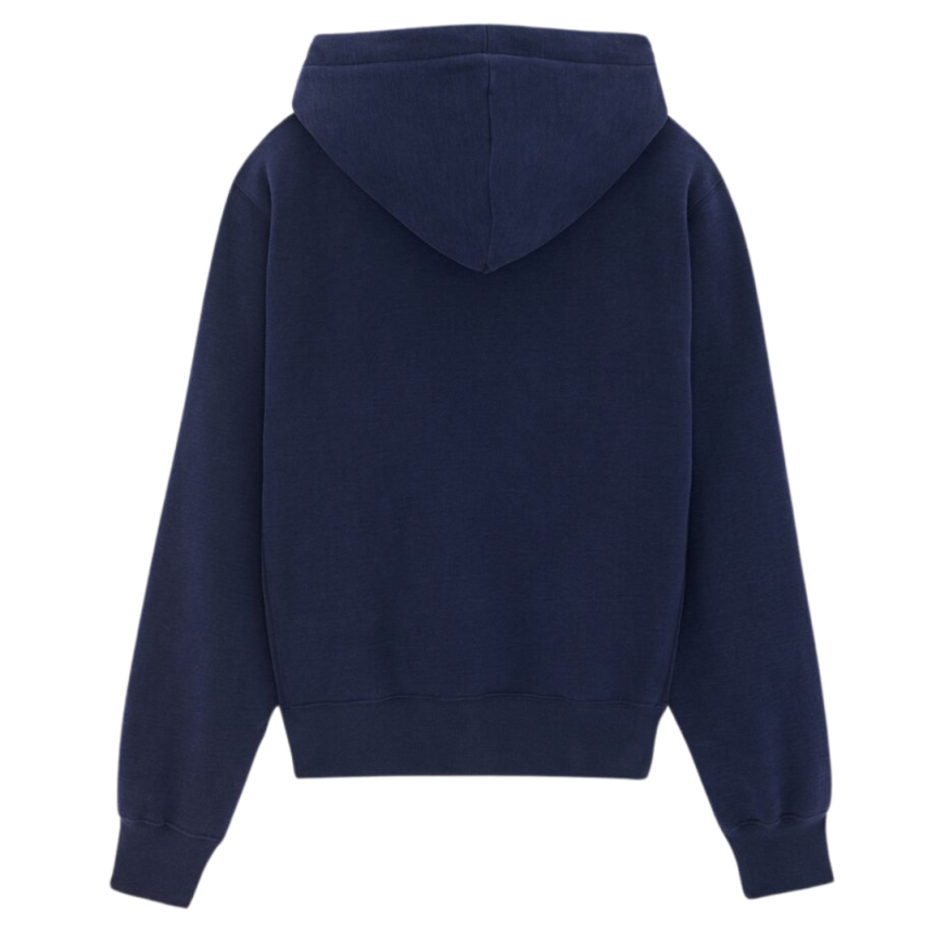 Hoodie SAINT LAURENT Cassandre coton bleu marine broderie YSL