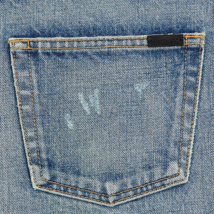 jean relaxed SAINT LAURENT coton denim charlotte blue