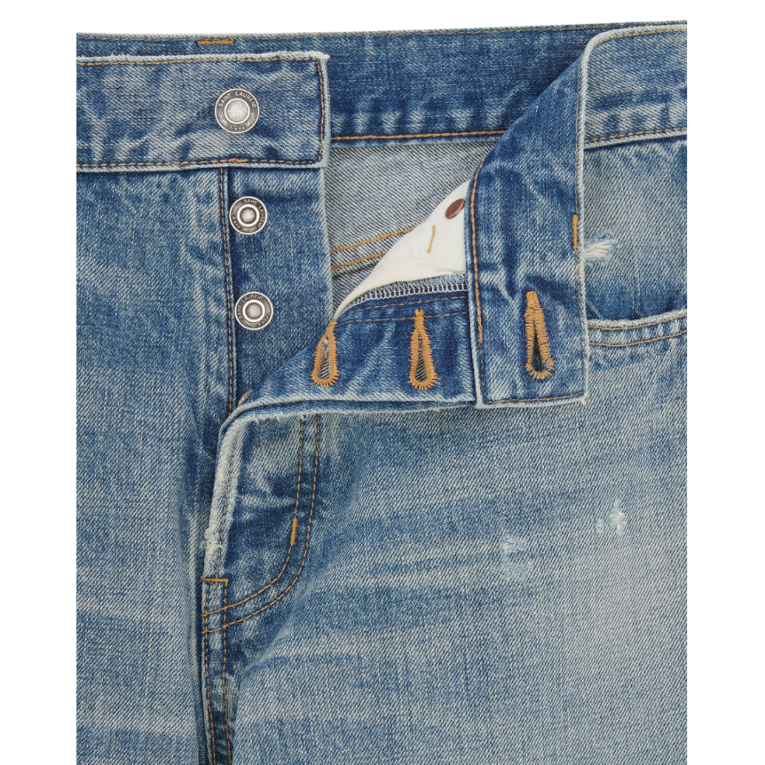 jean relaxed SAINT LAURENT coton denim charlotte blue