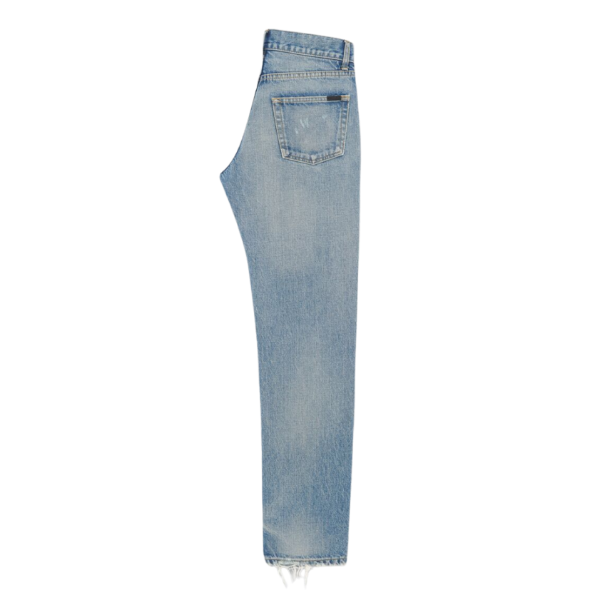jean relaxed SAINT LAURENT coton denim charlotte blue