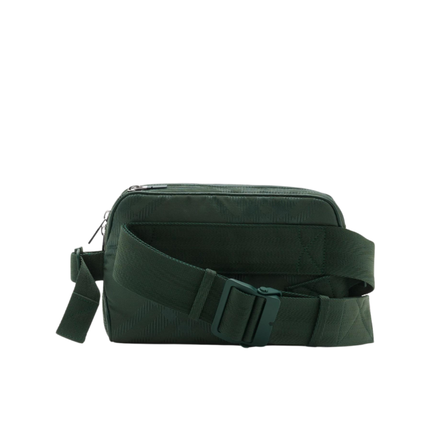 Sac Banane BURBERRY nylon check carreaux vert jacquard