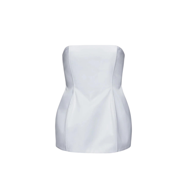 Corset bustier MAGDA BUTRYM sablier coton blanc