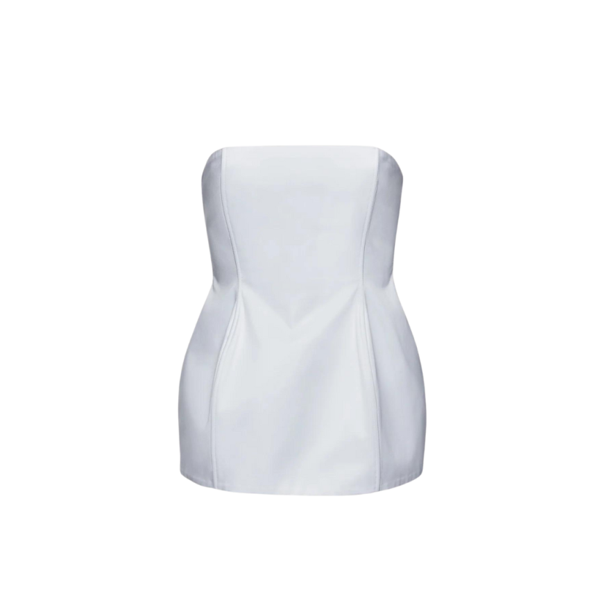 Corset bustier MAGDA BUTRYM sablier coton blanc