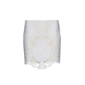 jupe mini coton broderie dentelle blanche