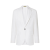 veste simple boutonnage lin blanc poche plaquée