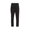 Jeans denim coton noir logo triangle métal