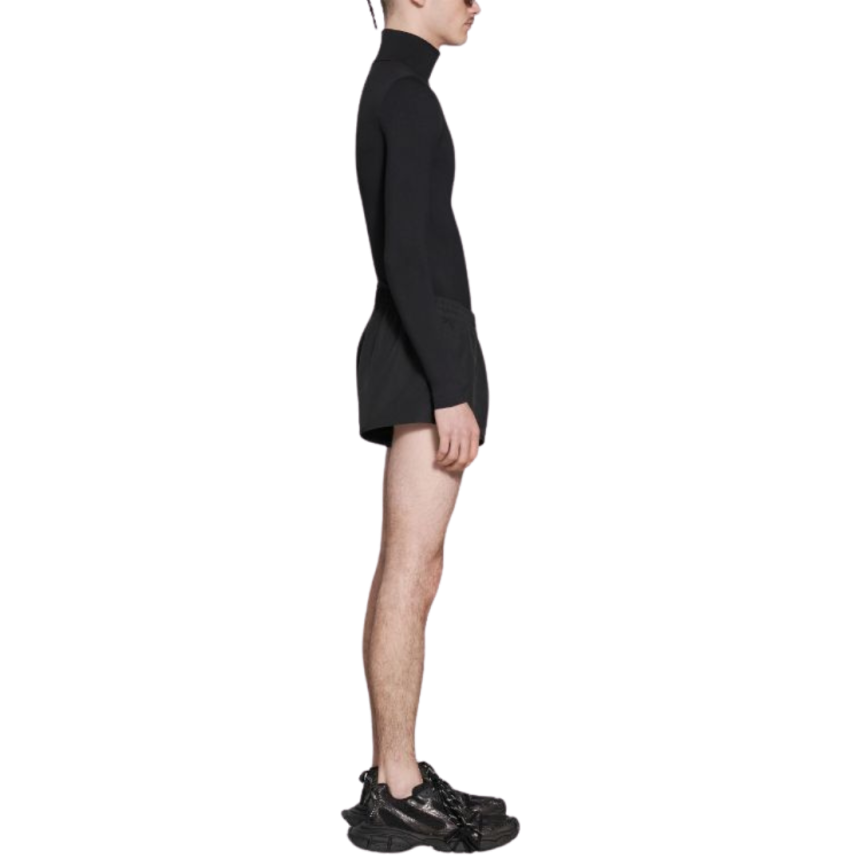Short running BALENCIAGA court nylon noir