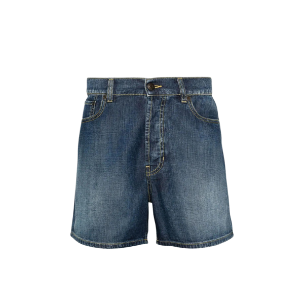 Short ALEXANDER MC QUEEN denim jeans bleu