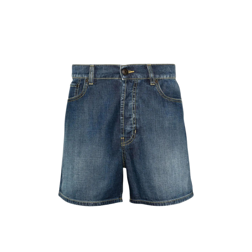Short ALEXANDER MC QUEEN denim jeans bleu