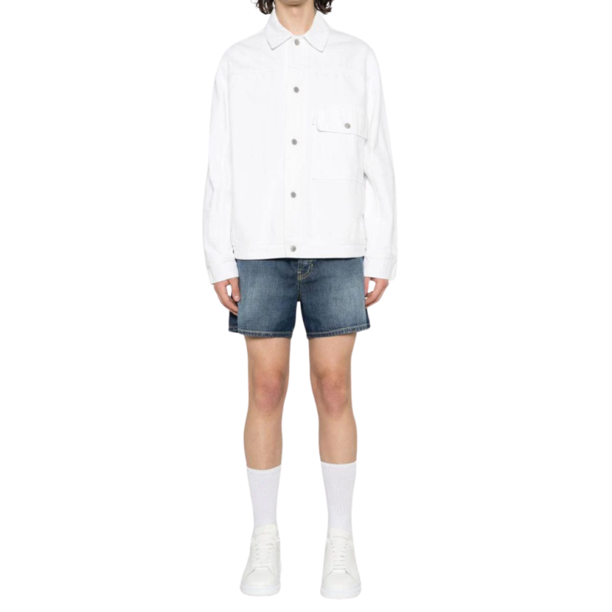 Short ALEXANDER MC QUEEN denim jeans bleu