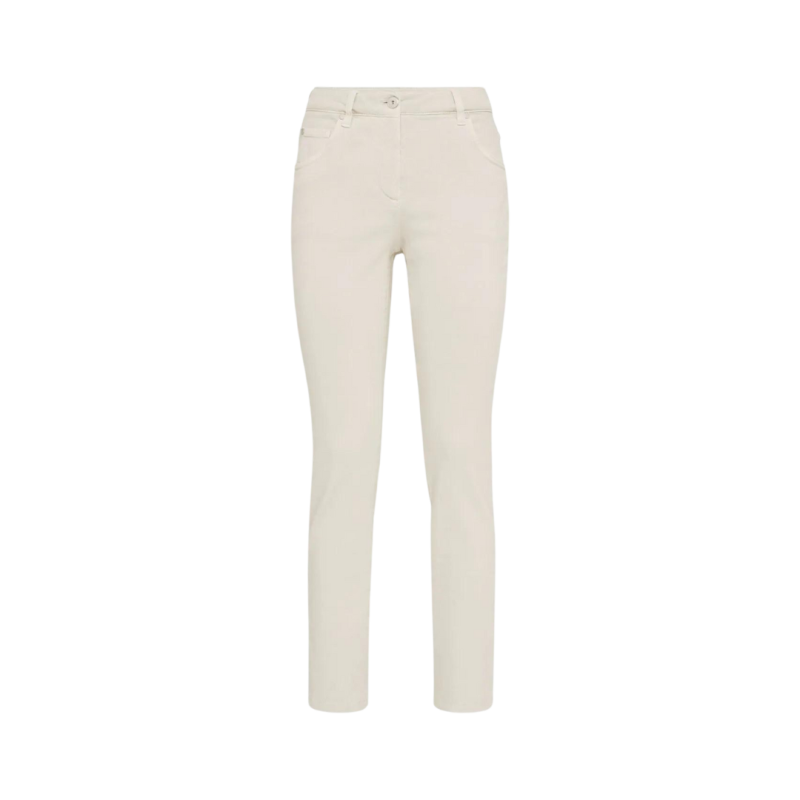 Pantalon Slim denim blanc...