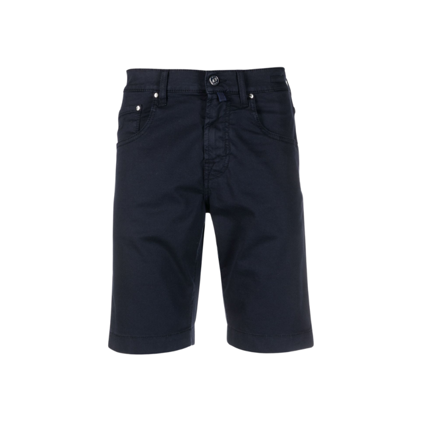 Bermuda JACOB COHEN Nicolas coton stretch bleu marine 5 poches