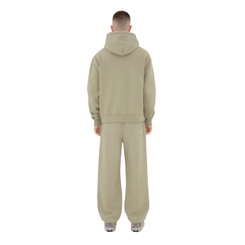 Sweat à capuche BURBERRY jersey coton épais beige motif chevalier