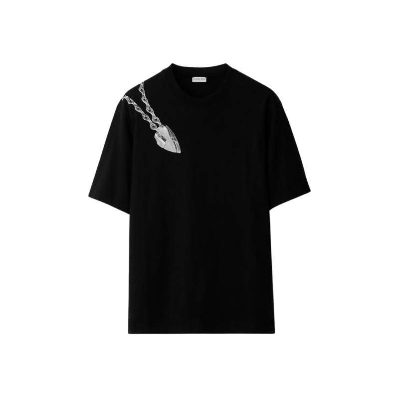 T-shirt jersey coton noir...