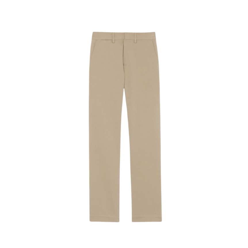 Pantalon SAINT LAURENT Chino coton stretch camel