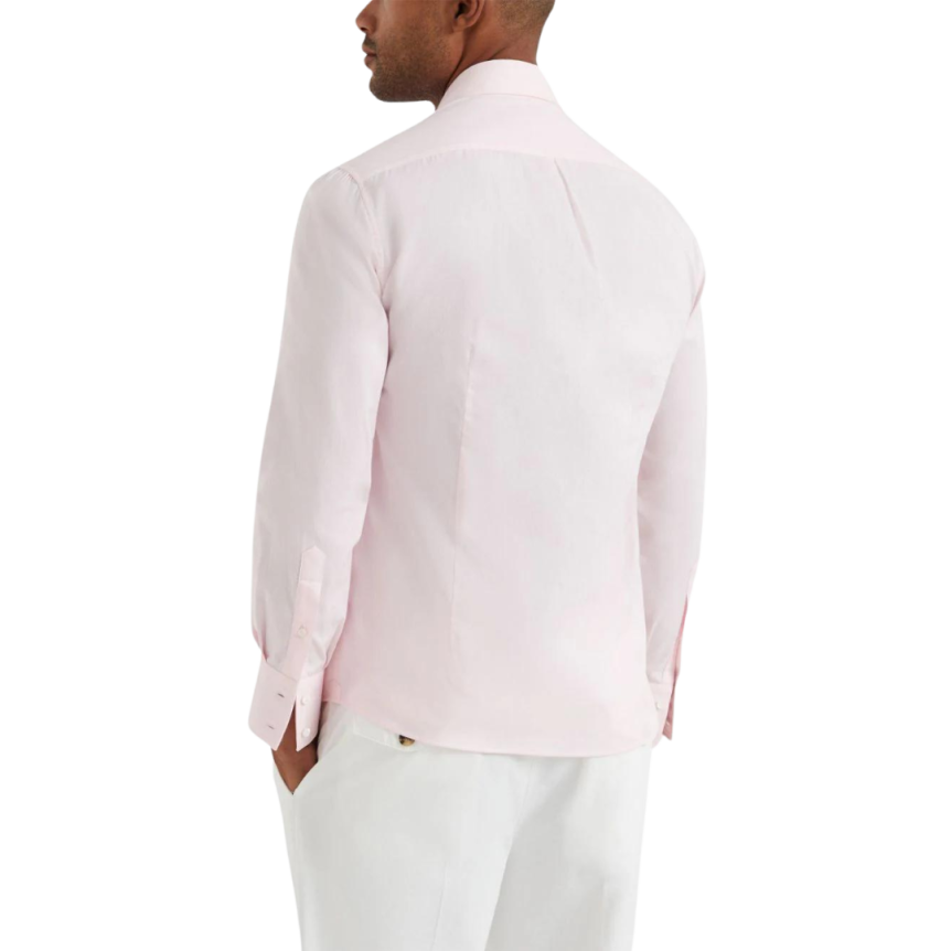 Chemise BRUNELLO CUCINELLI manche longue col boutonné coton rose