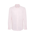 Chemise manche longue col boutonné coton rose