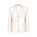 Veste blazer simple boutonnage jersey écru