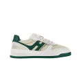 Baskets H630 patch logo cuir beige H vert