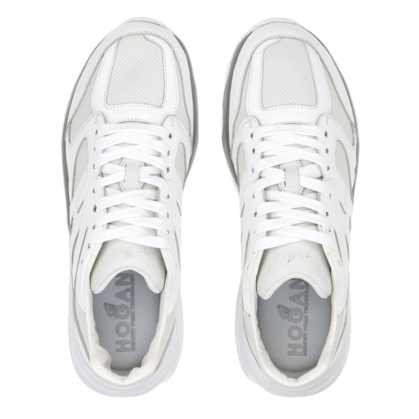HOGAN Baskets H665 Allac cuir blanc
