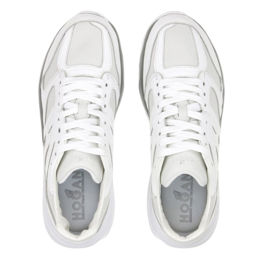 HOGAN Baskets H665 Allac cuir blanc