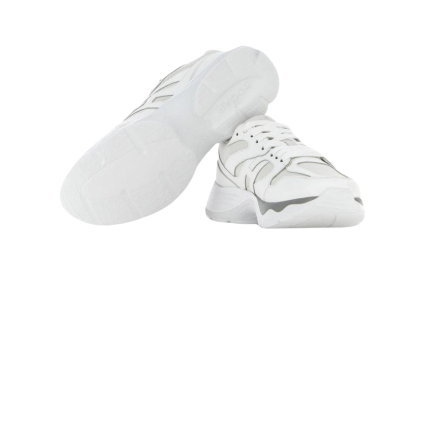 HOGAN Baskets H665 Allac cuir blanc