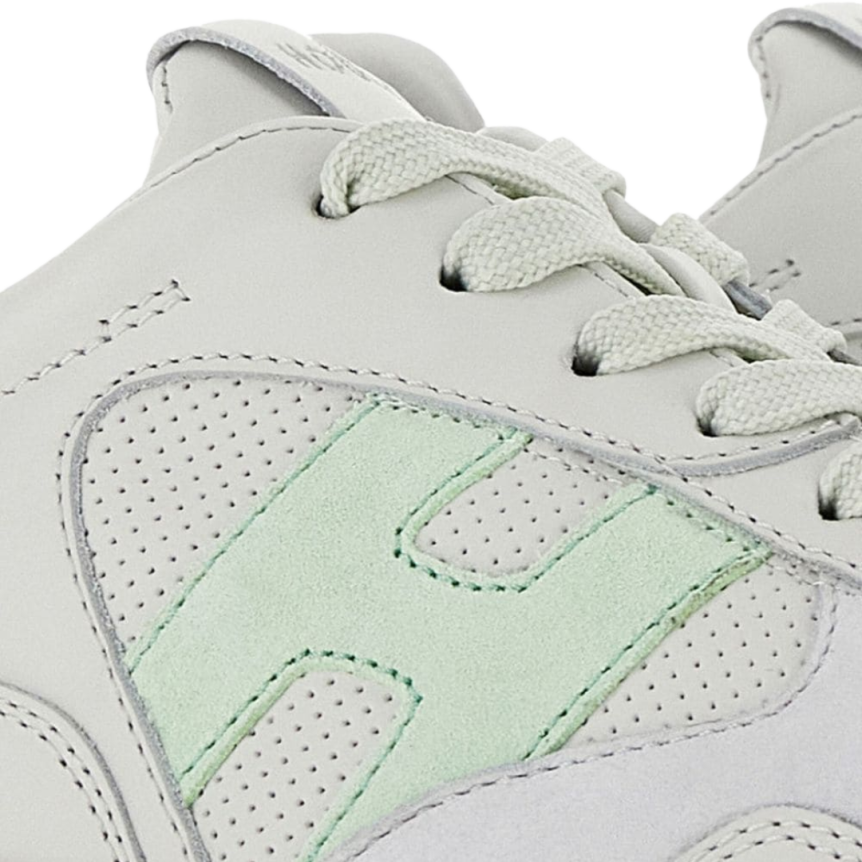 HOGAN baskets Hyperlight à empiècements daim gris vert clair