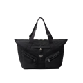 Sac de voyage Re-Nylon cuir noir logo triangle