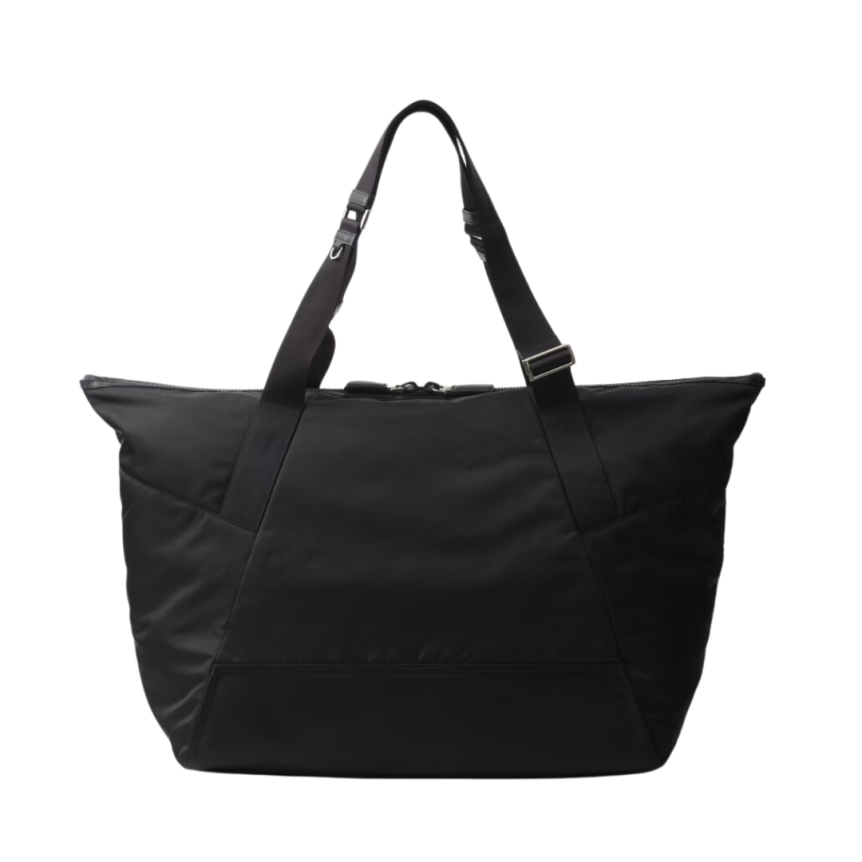 Sac de voyage PRADA Re-Nylon cuir noir logo triangle