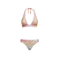Maillot de bain 2 pièces triangle chevrons multicolore