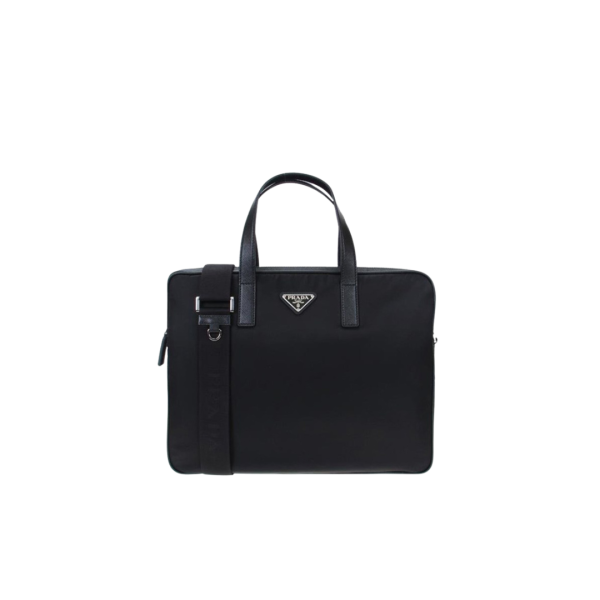 Cartable porte document DOLCE & GABBANA nylon noir triangle