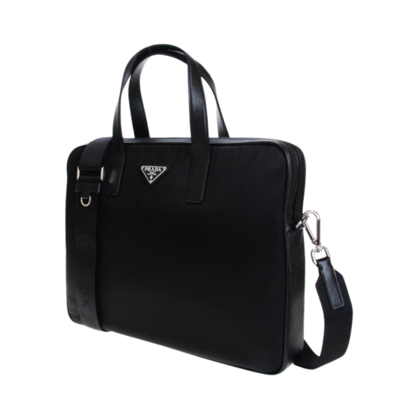 Cartable porte document DOLCE & GABBANA nylon noir triangle