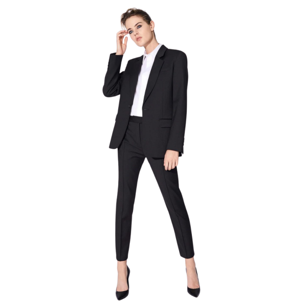Veste de costume BARBARA BUI gabardine laine stretch noir