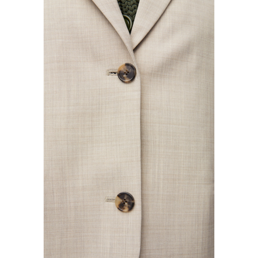 Veste blazer LOEWE boutons laine beige clair chiné dos fendu