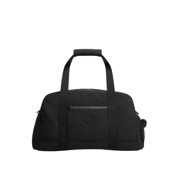 Sac de sport MONCLER Alchemy nylon noir logo embossé