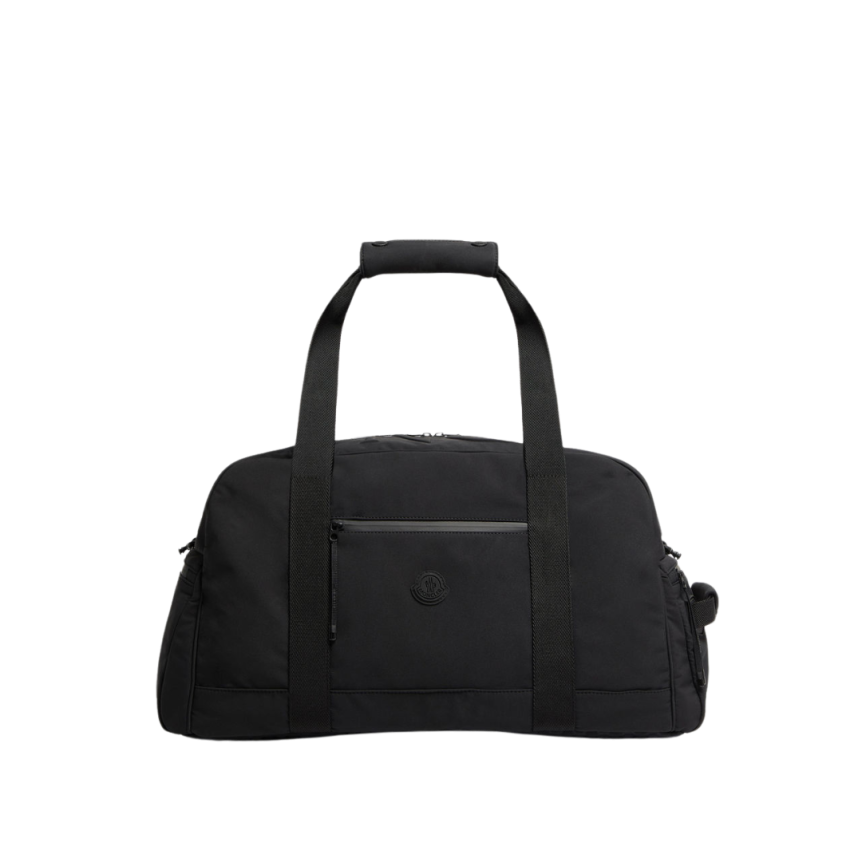 Sac de sport MONCLER Alchemy nylon noir logo embossé