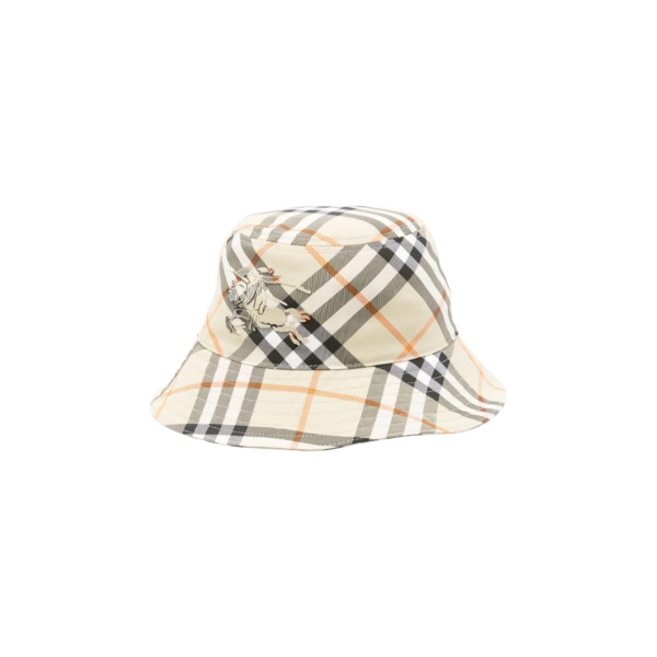 Bob BURBERRY check beige orange motif Equestrian Knight