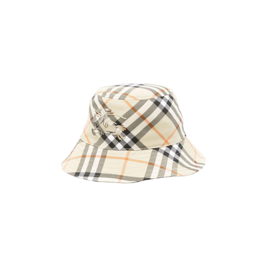 Bob BURBERRY check beige orange motif Equestrian Knight