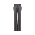 Pantalon flanelle extensible rayures gris
