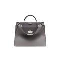 Sac Peekaboo ISeeU Medium Selleria cuir gris surpiqué