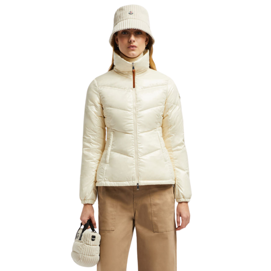 Bob MONCLER velours côtelé écru logo