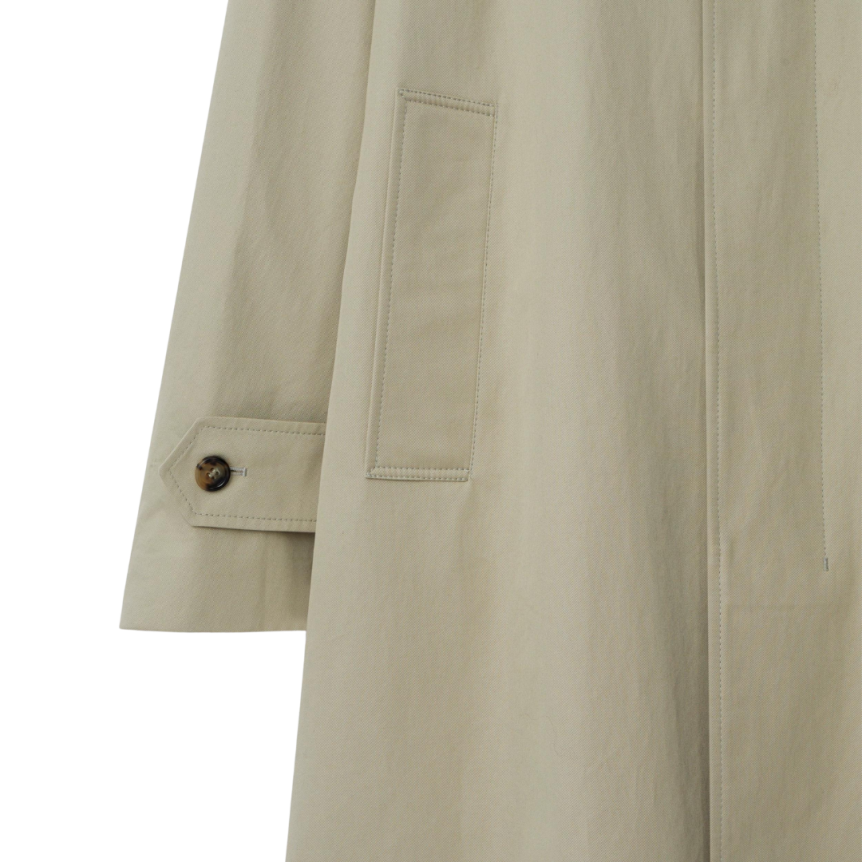 Trench imperméable BURBERRY gabardine coton beige check gris beige
