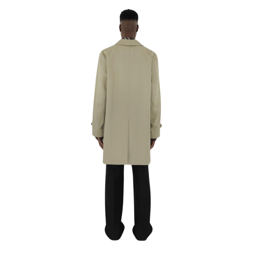 Trench imperméable BURBERRY gabardine coton beige check gris beige