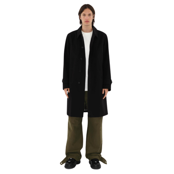 Trench imperméable BURBERRY gabardine coton noir check kaki