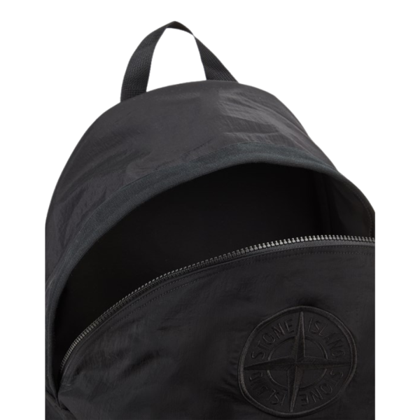 Sac à dos STONE ISLAND nylon noir boussole rose des vents noir