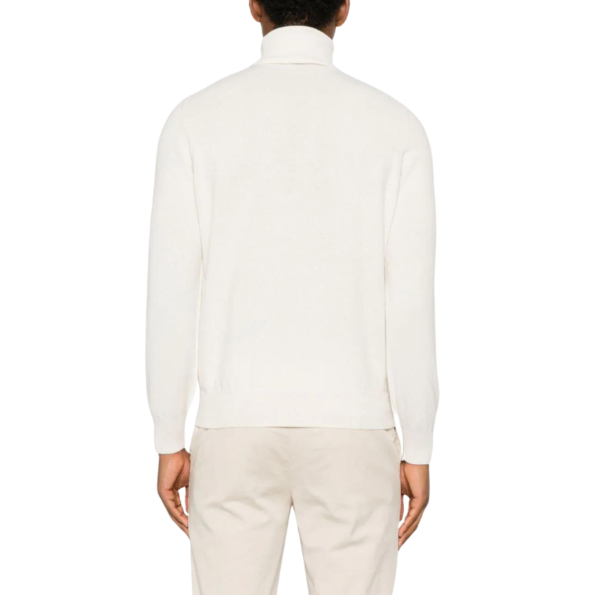 Pull col roulé BRUNELLO CUCINELLI cachemire écru